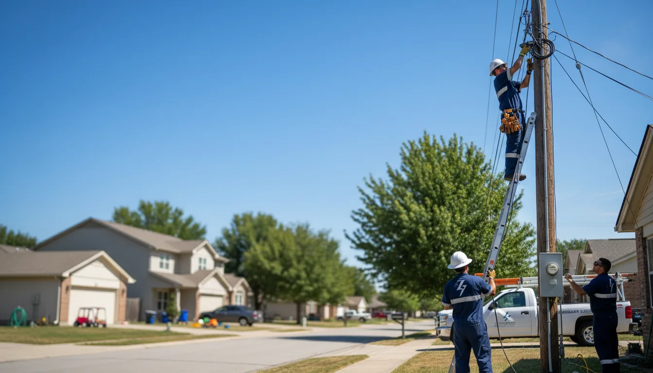 Residential electrician providing installation services in Bartlesville, OK